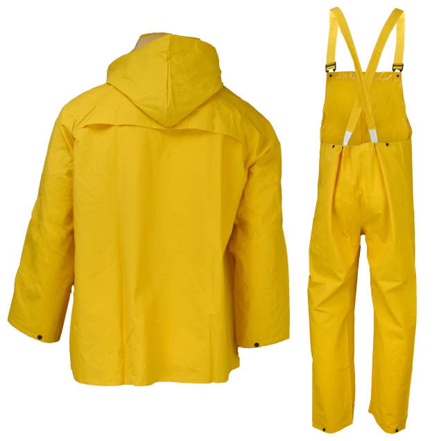 1600D Waterproof Rain Suit for Men & Women - Heavy Duty Work Rain Gear with Hood for Outdoor, Hiking, Fishing & Construction - Neese Economy Rainwear