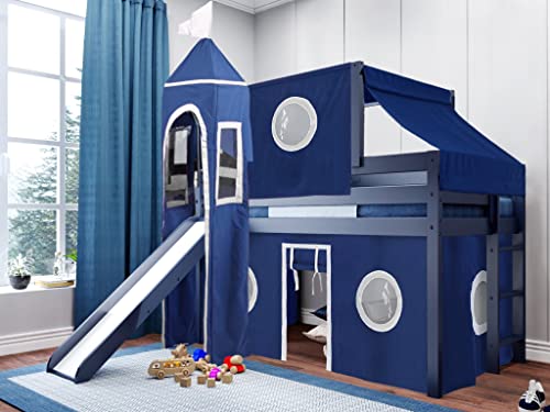 Blue With Blue and White