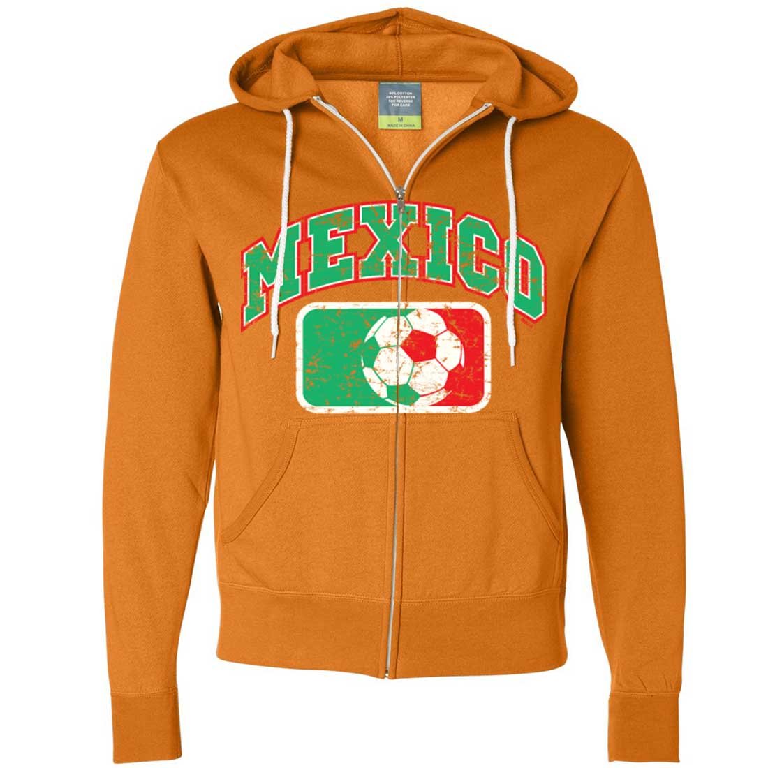 Vintage Mexico Soccer Team Zip-Up Hoodie - Retro Futbol Jacket for Men & Women - Perfect for Game Day, Casual Wear & Fan Apparel