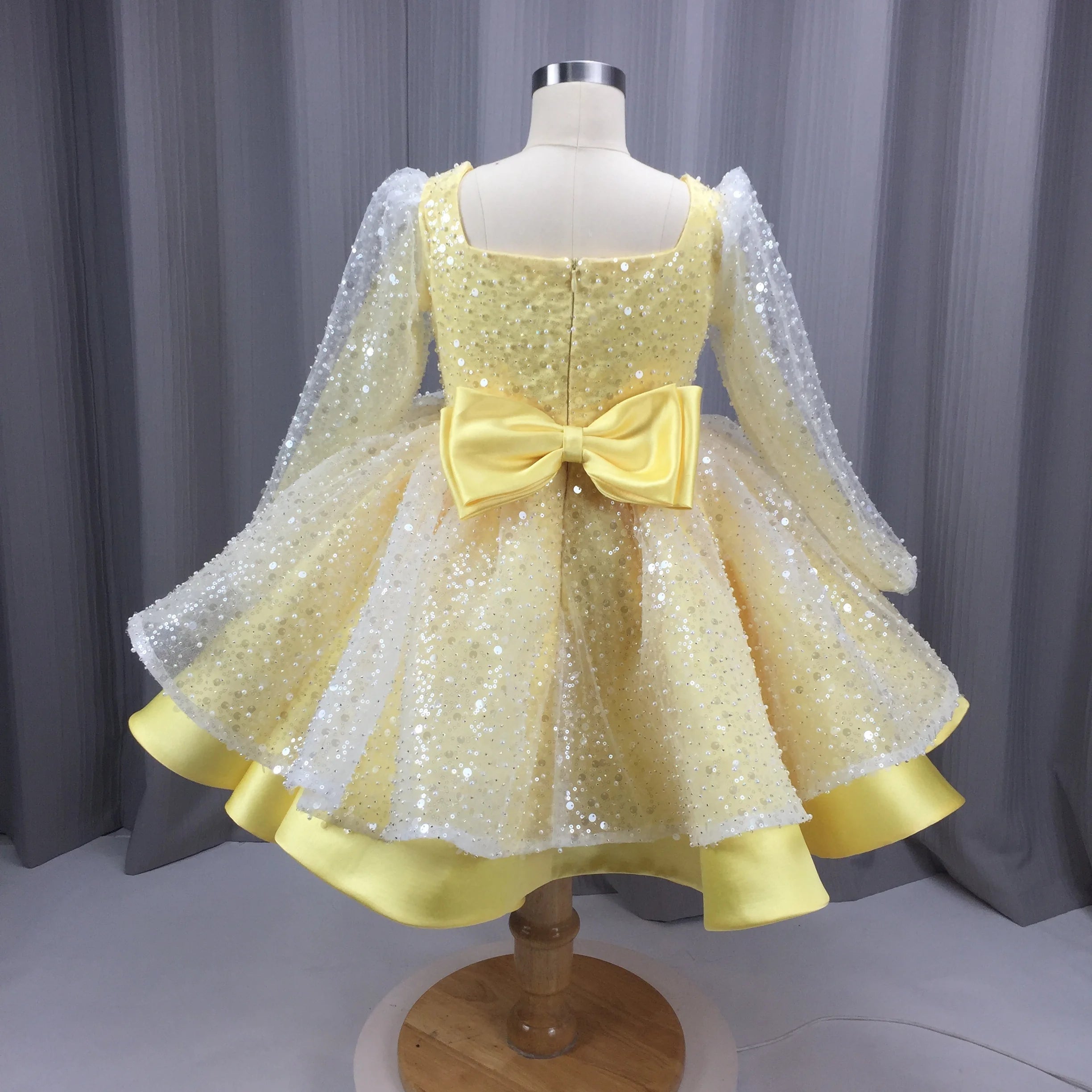 Sparkly Sequins Baby Girl Party Dress - Toddler Princess Performance Gown for Birthday & Special Occasions | Perfect for Pageants, Dance Recitals & Holiday Celebrations