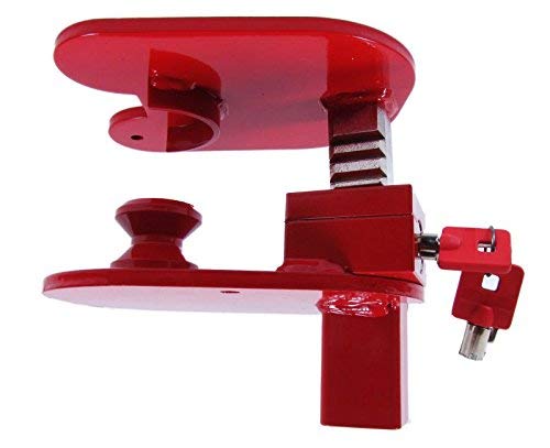 Heavy Duty Ball and Ring Trailer Hitch Lock - Keyed Alike Security Lock for Trucks, Trailers & Heavy Equipment - Perfect for Construction Sites, Farms & Towing