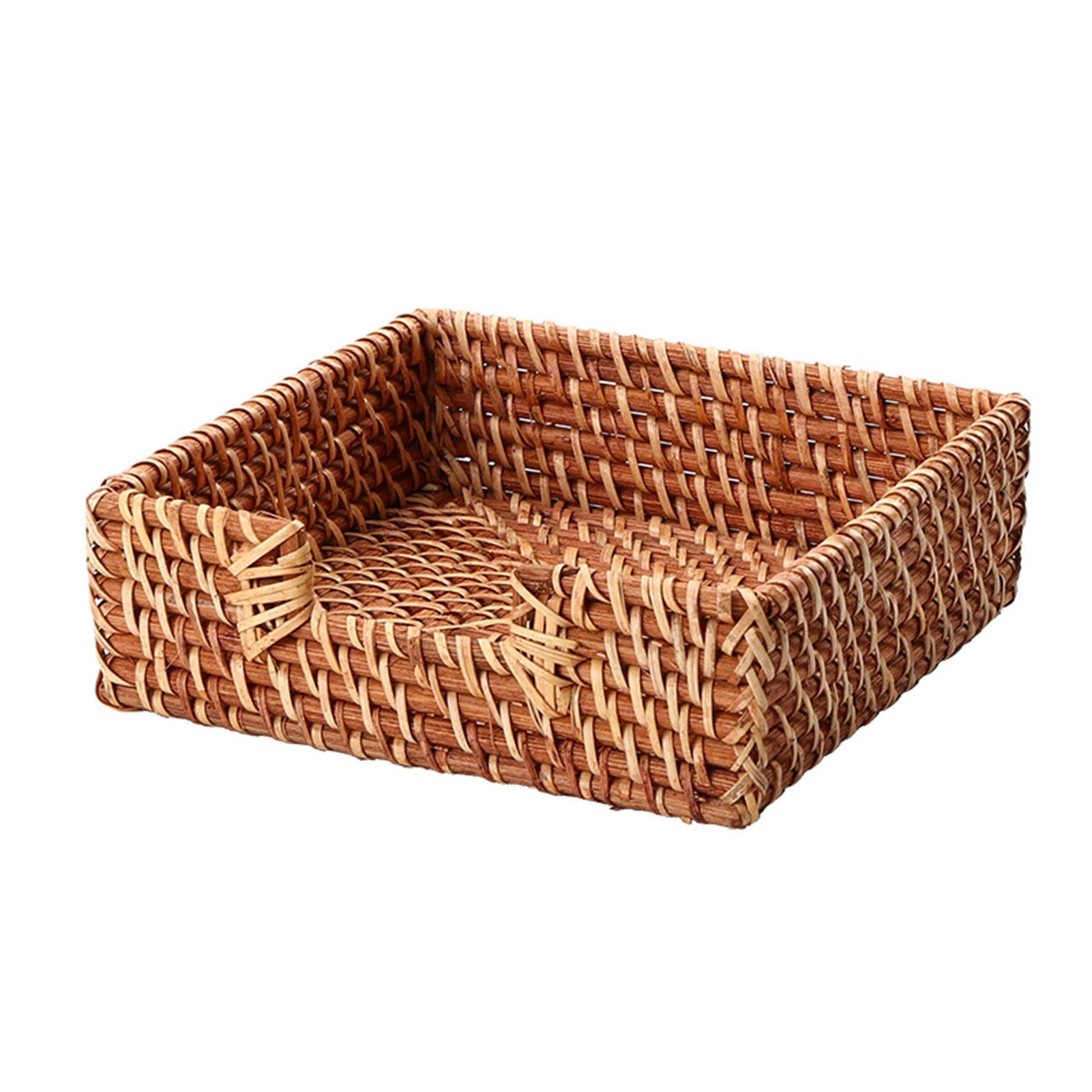 Natural Water Hyacinth Storage Basket - Woven Storage Box for Clothes, Toys, Magazines | Eco-Friendly Home Organization for Bedroom, Nursery & Living Room Decor