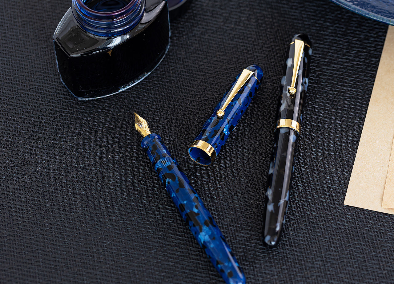 Premium Japanese Handmade Fountain Pen with Fine Nib - Cherry Blossom Design | Elegant Writing Instrument for Calligraphy, Journaling & Gift Giving