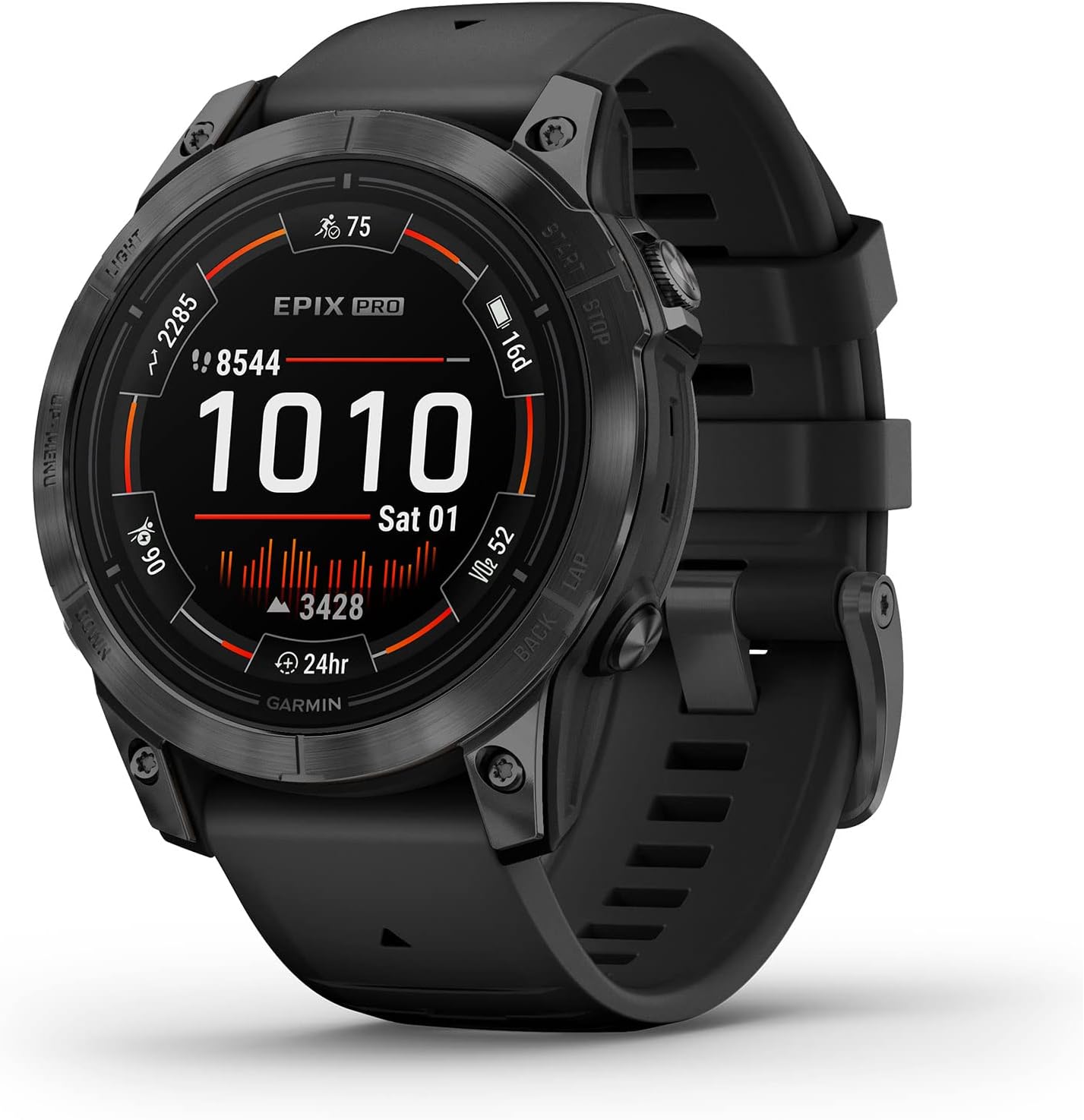 Garmin Epix Pro (Gen 2) Smartwatch - 47mm Slate Gray with Black Band | Premium GPS Fitness Tracker with Heart Rate Monitor | Perfect for Running, Hiking & Outdoor Adventures