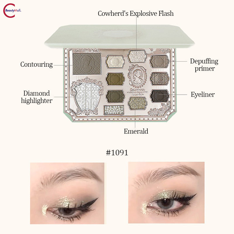 COLORROSE Dream Ballet Eyeshadow Palette - 12 Highly Pigmented Matte & Shimmer Eyeshadows for Professional Makeup | Perfect for Day & Night Looks, Parties & Special Occasions
