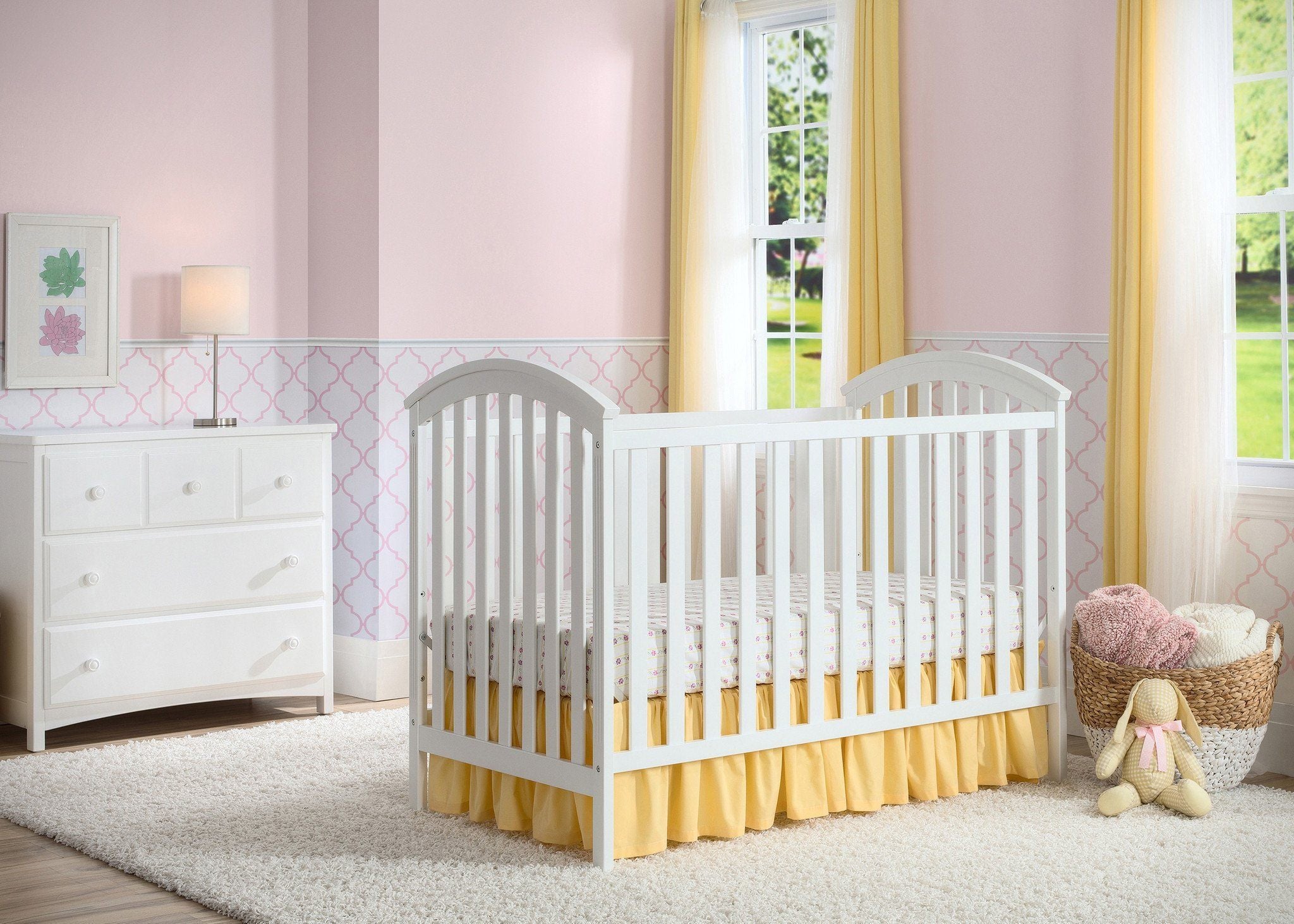 Arbour 3-in-1 Convertible Baby Crib - Toddler Bed & Daybed - Nursery Furniture for Boys & Girls - Perfect for Small Spaces & Growing Families