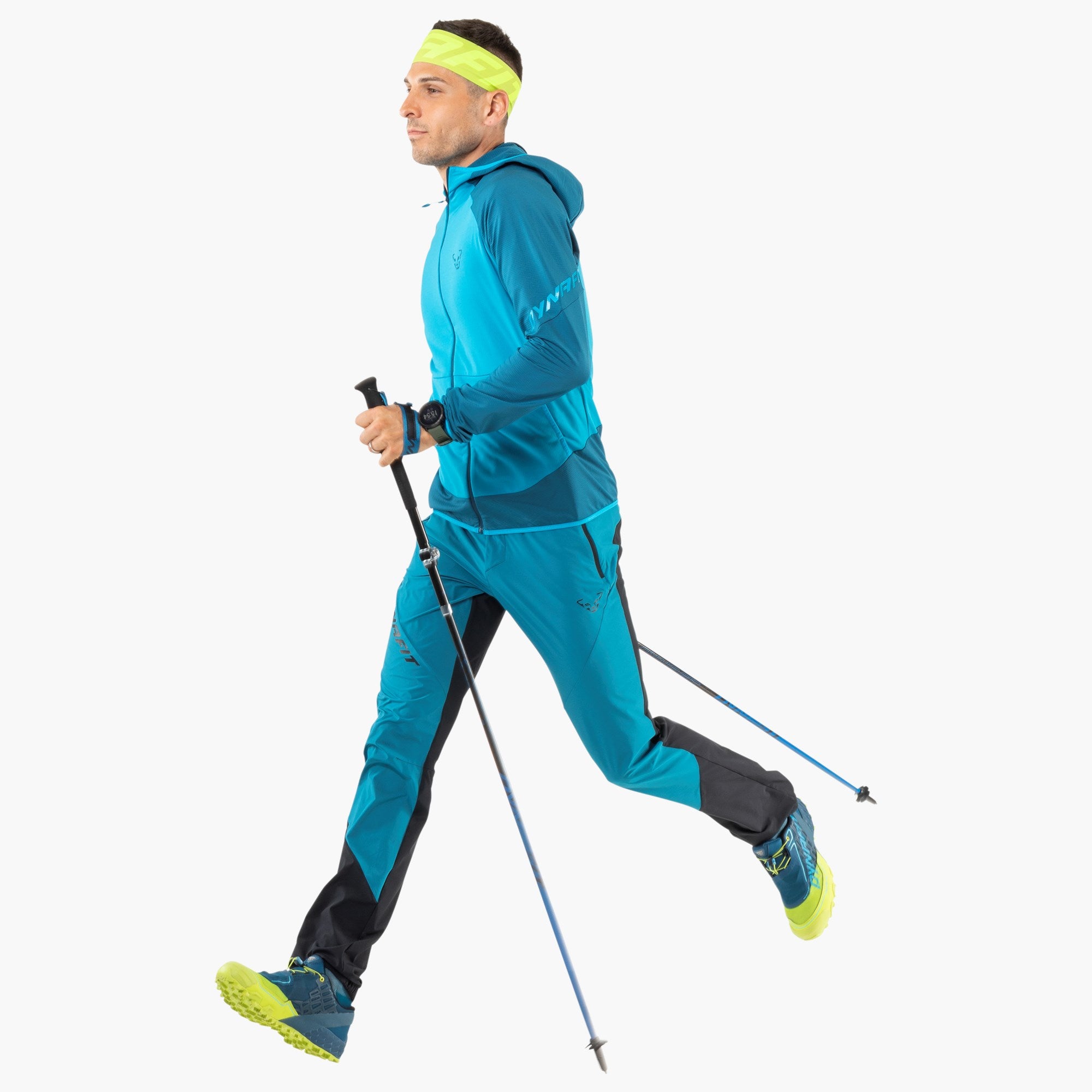 Dynafit Unisex Performance Dry Slim Headband - Neon Yellow | Sweat-Wicking & Breathable for Running, Hiking, Yoga & Workouts
