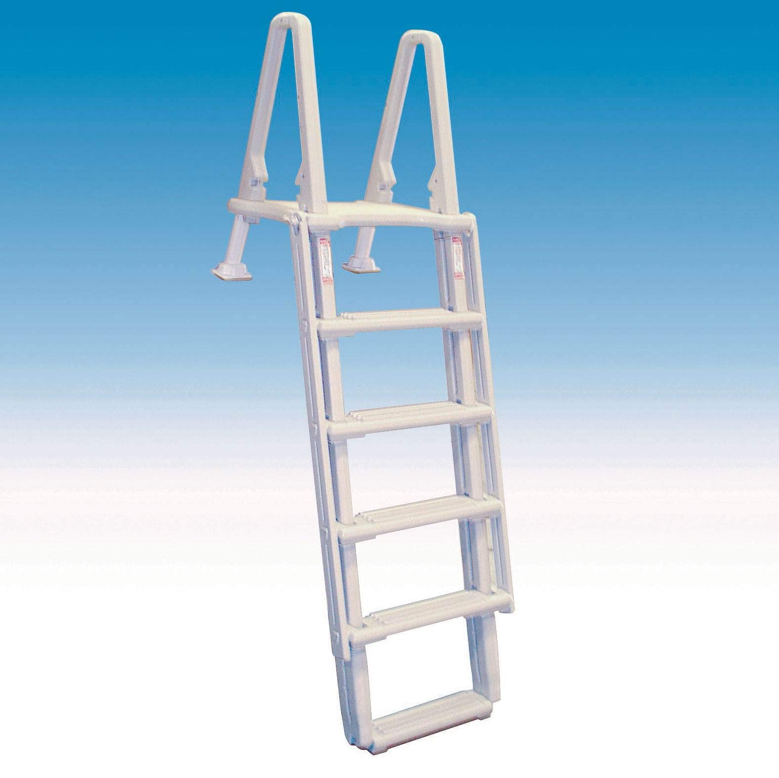 Confer Above Ground 8100X Swimming Pool Ladder - Heavy Duty Outdoor Steps for 48-54 Inch Pools - Perfect for Safe Entry & Exit in Backyard, Inground & Above Ground Pools