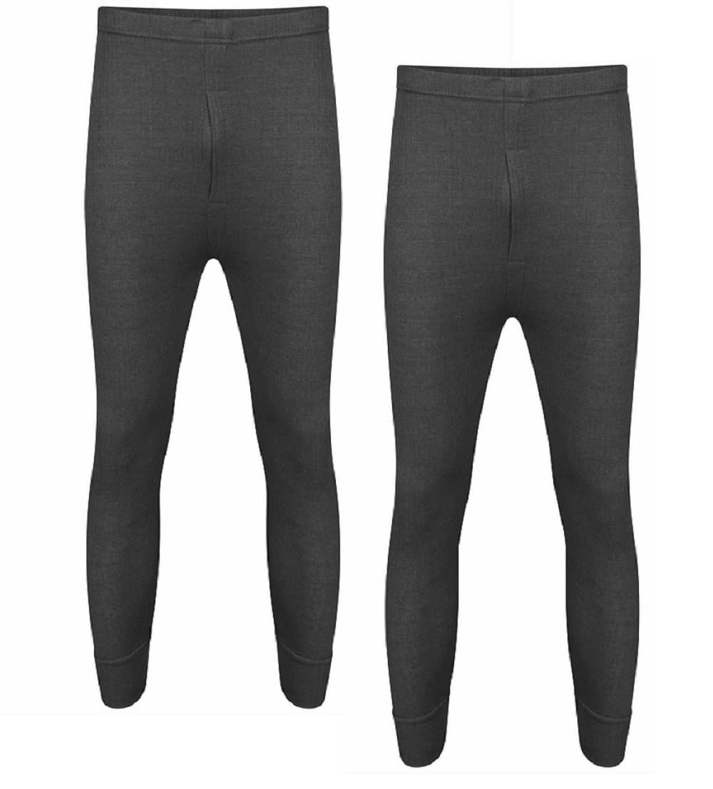 Men's Thermal Bottoms 2-Pack - Warm Winter Underwear for Running & Workout