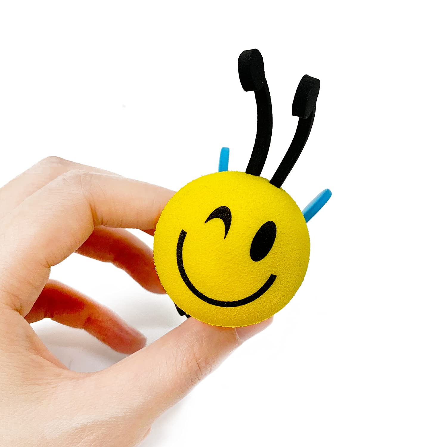 YGMONER Happy Bee Car Antenna Topper - Vibrant Auto Antenna Ball for Easy Parking Spot Identification, Perfect for Outdoor Adventures and Daily Commutes
