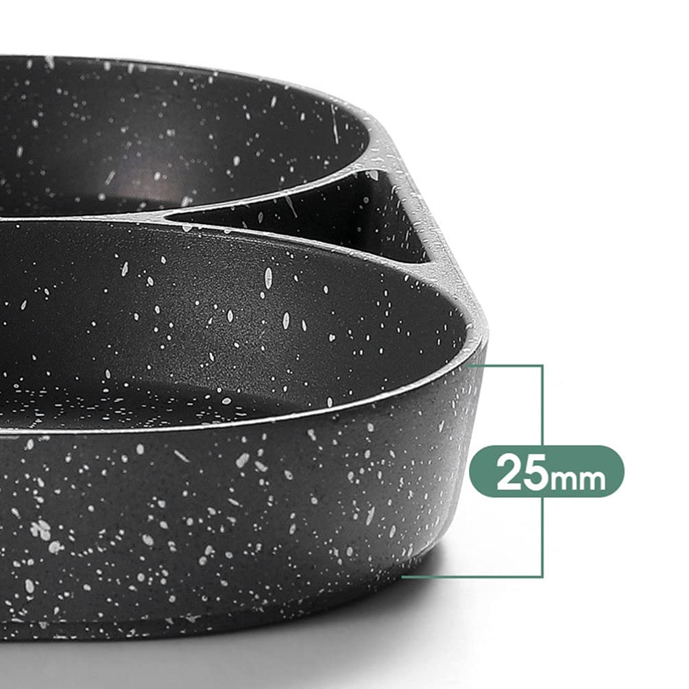 Non-Stick Aluminum Egg Frying Pan - Omelet Skillet for Perfect Fried Eggs, Pancakes & Breakfast - Induction & Gas Stove Compatible - Ideal for Cooking Breakfast, Sandwiches, Burgers & More