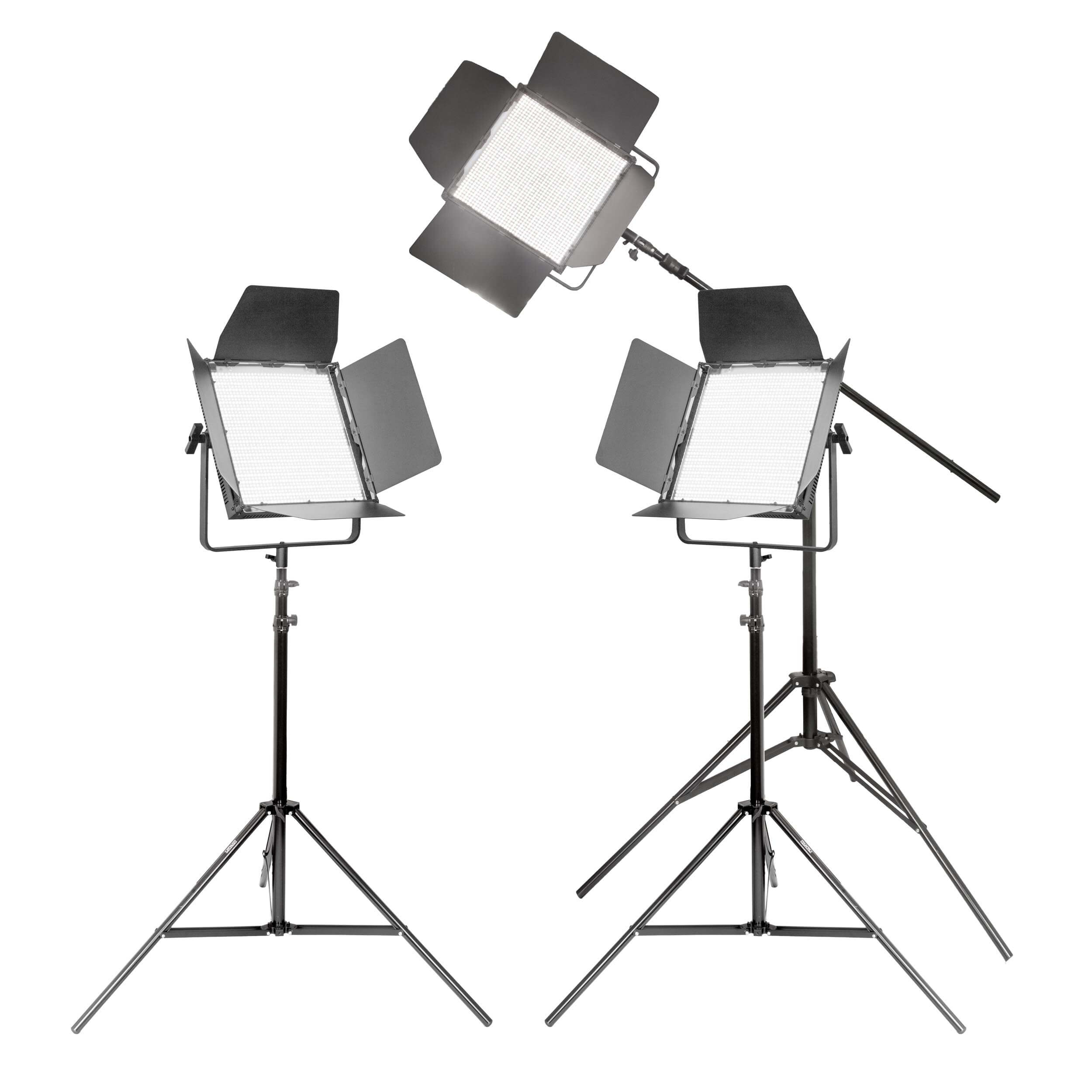 VNIX1500S Daylight LED Panel Three Head Kit with DMX Output - Professional Studio Lighting for Photography & Videography - Clearance Sale