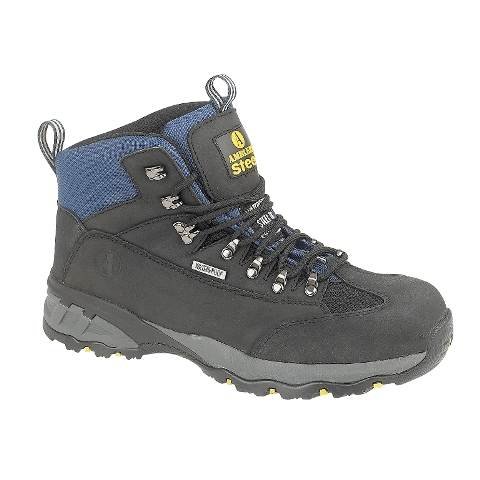 Amblers Steel FS161 Waterproof Work Boots for Men - Safety Toe, Slip Resistant, Black (Size 14.5 US) - Ideal for Construction, Hiking & Outdoor Work