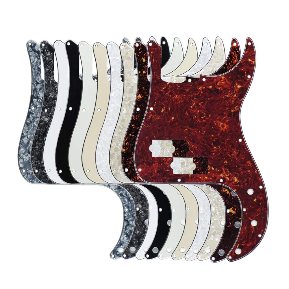 Premium P Bass Pickguard for 4-String Bass Guitar - 13-Hole Scratch Plate in Sparkle Gold (1-Ply) | Replacement Part for PB Bass | Perfect for Upgrades & DIY Repairs