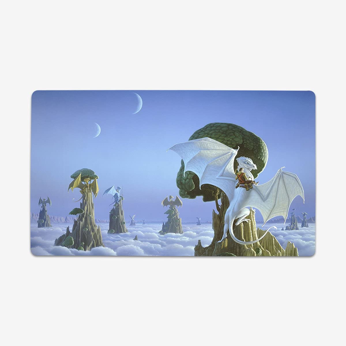 Premium Weyrworld Playmat for TCG & Card Games - Non-Slip Inked Gaming Mat for Magic, Yu-Gi-Oh, Pokemon (13+ Years) - Perfect for Tournaments, Game Nights & Collectors