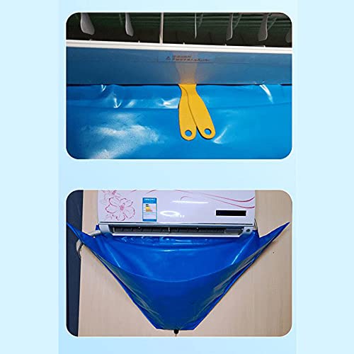 VALINK Split Air Conditioning Service Bag - Waterproof AC Cover Kit with Drain Outlet, 2 Scrapers & Cleaning Towel for Dust Protection | Perfect for HVAC Maintenance, Wall Unit Cleaning & Professional AC Service