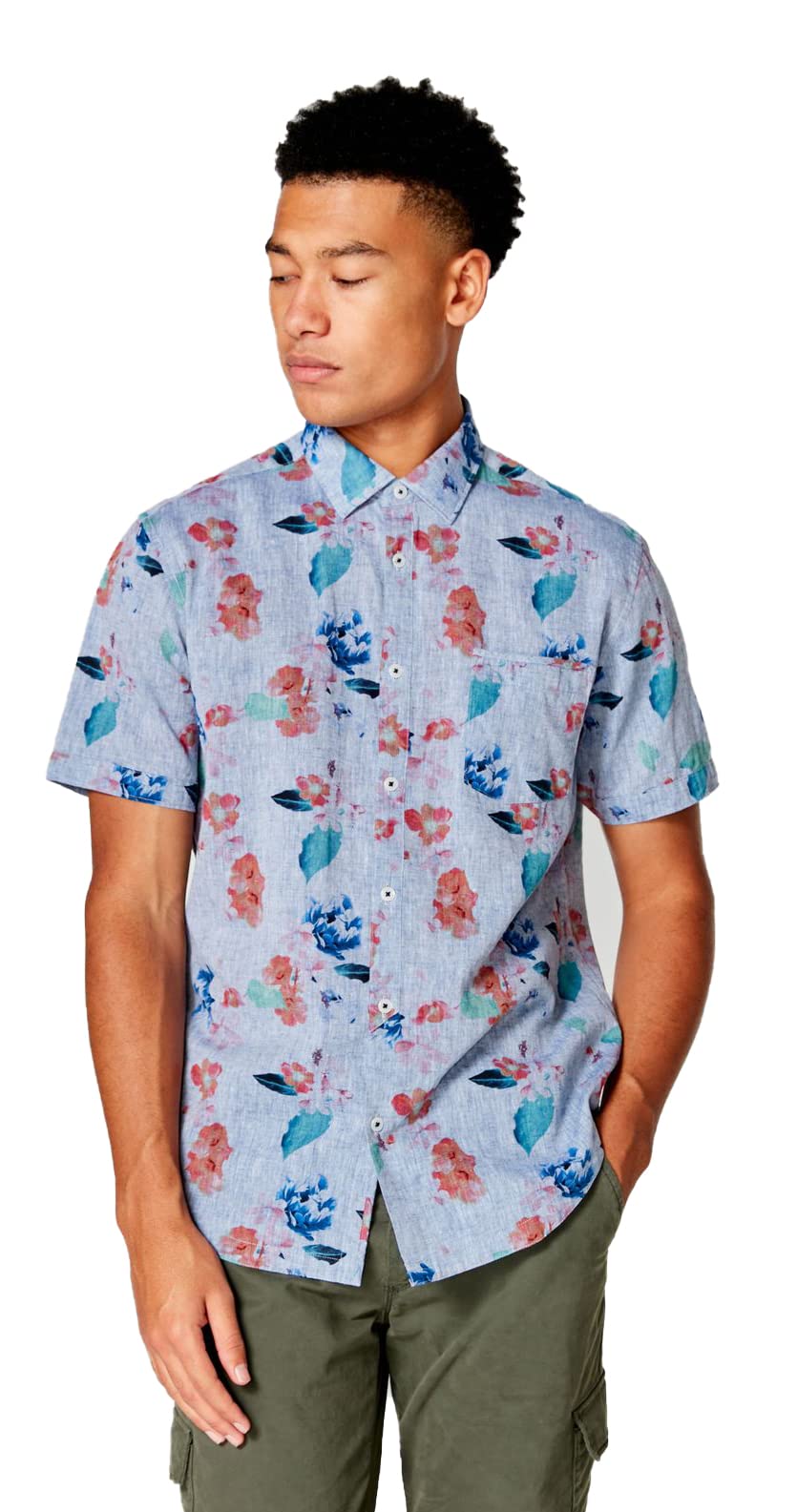 Good Man Brand Men's Casual Woven Button Down Shirt - Comfortable Office & Business Casual Wear for Work & Social Events