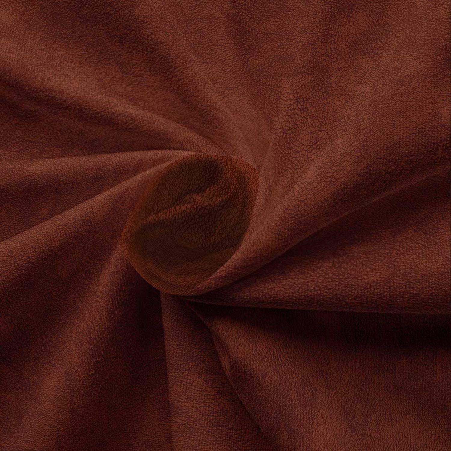 Ambesonne Faux Suede Fabric by The Yard - Digitally Printed Grunge Texture, Durable & Washable Upholstery Material for DIY Projects (10 Yards, Chocolate) | Perfect for Indoor/Outdoor Furniture, Home Decor & Crafting
