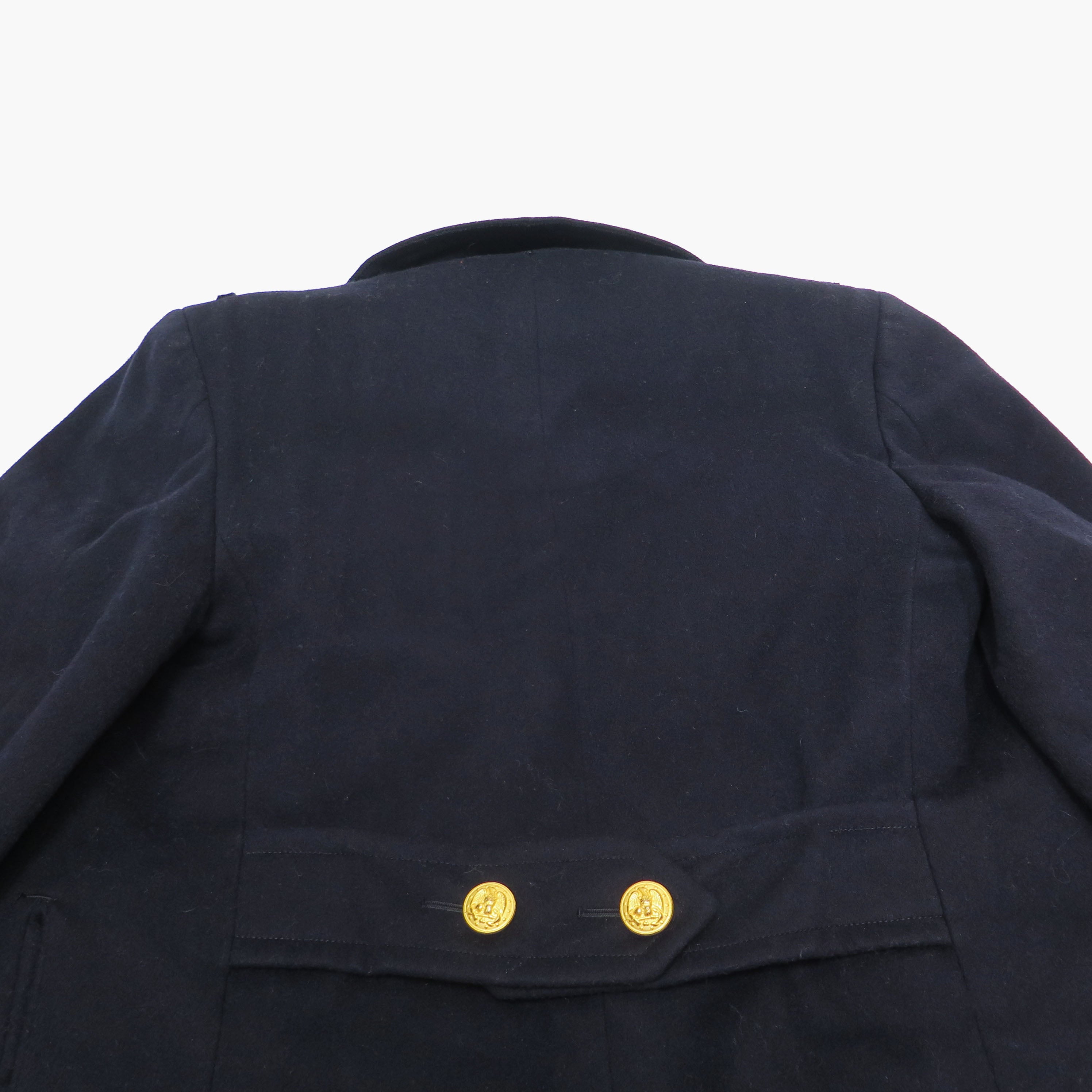 Vintage US Navy Peacoat Bridgecoat - US Naval Academy 1960s Small Long - Classic Military Outerwear for Winter & Formal Events