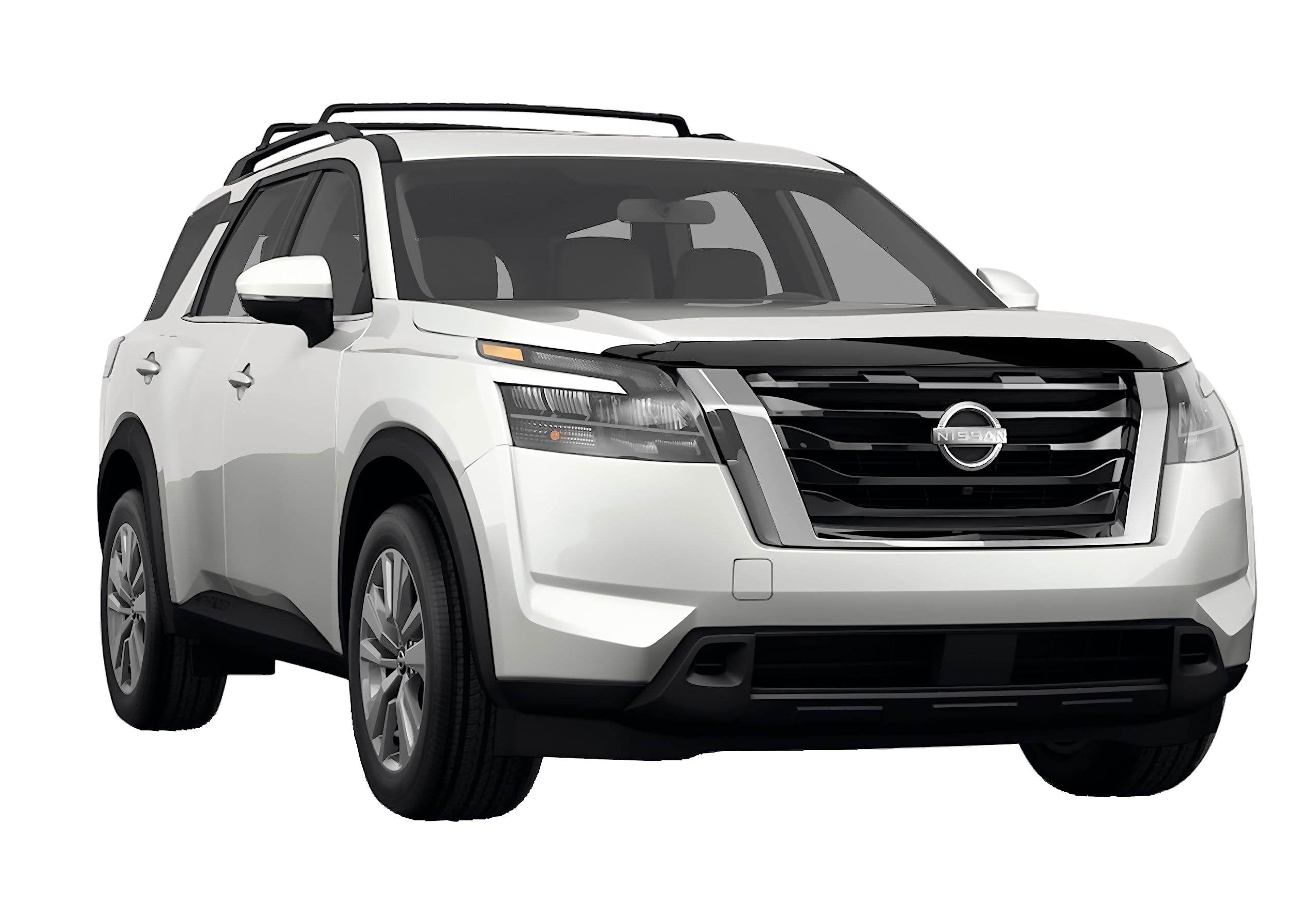 AVS Aeroskin Hood Protector for 2022-2025 Nissan Pathfinder - Low Profile Smoke Bug Shield & Wind Deflector (1-Piece) | Durable Protection Against Road Debris & Insects | Perfect for Highway Driving & Off-Road Adventures