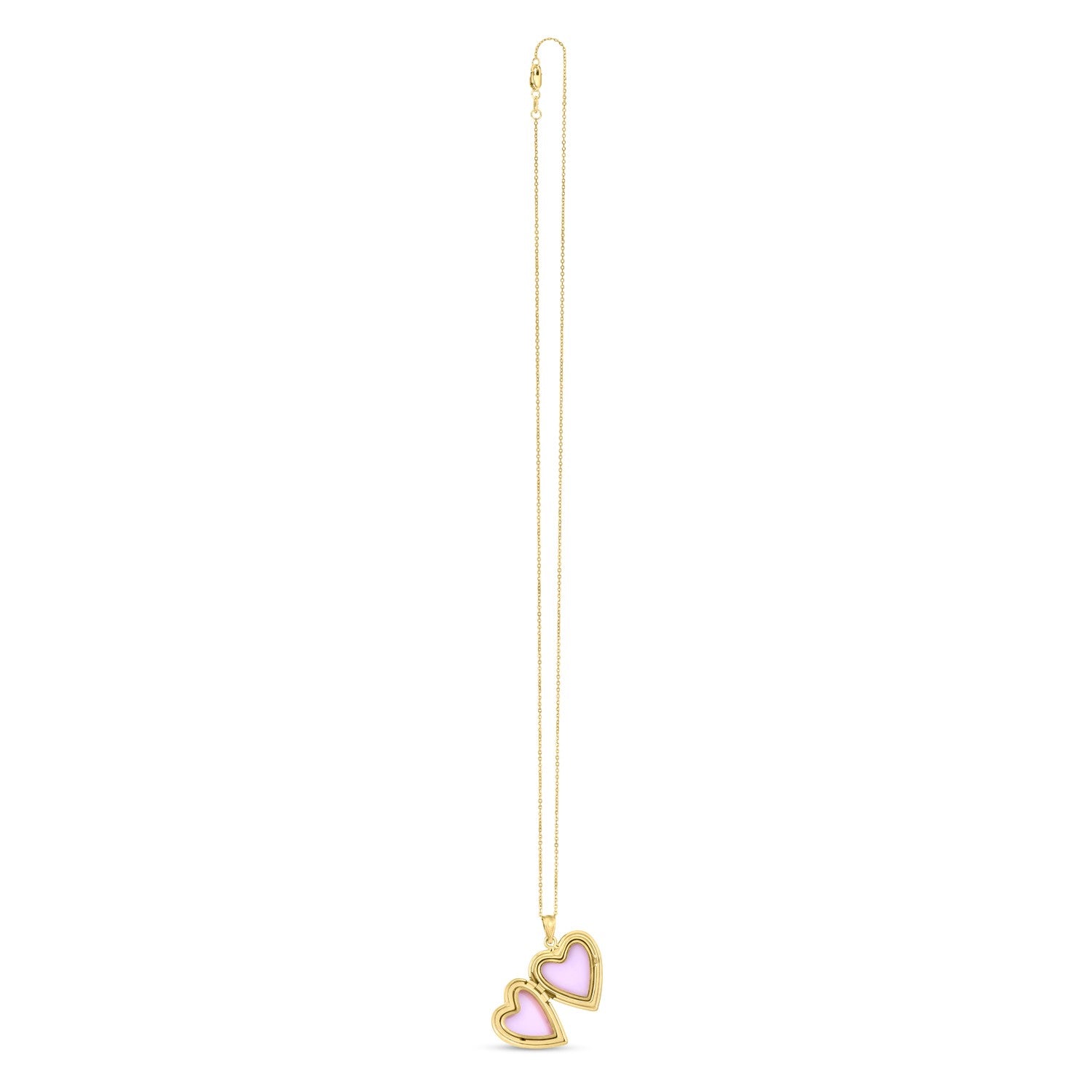 14K Yellow Gold Diamond Heart Locket Necklace for Women - Elegant Valentine's Day Gift, Birthday Present & Anniversary Jewelry - Perfect for Romantic Occasions, Weddings & Special Moments