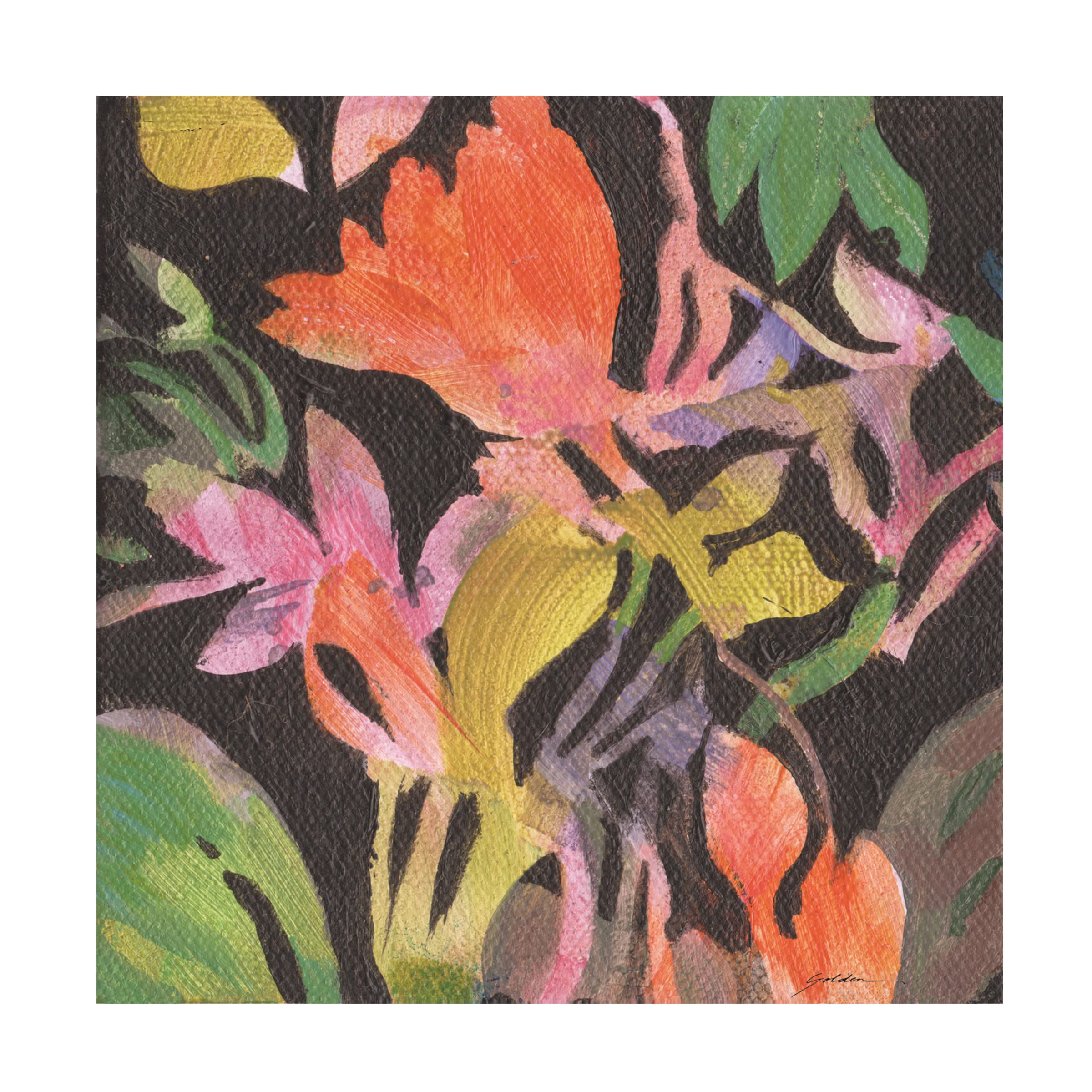 Trademark Fine Art 'Across the Night 1' Canvas Wall Art Print by Sheila Golden - Modern Abstract Painting for Living Room, Bedroom & Office Decor
