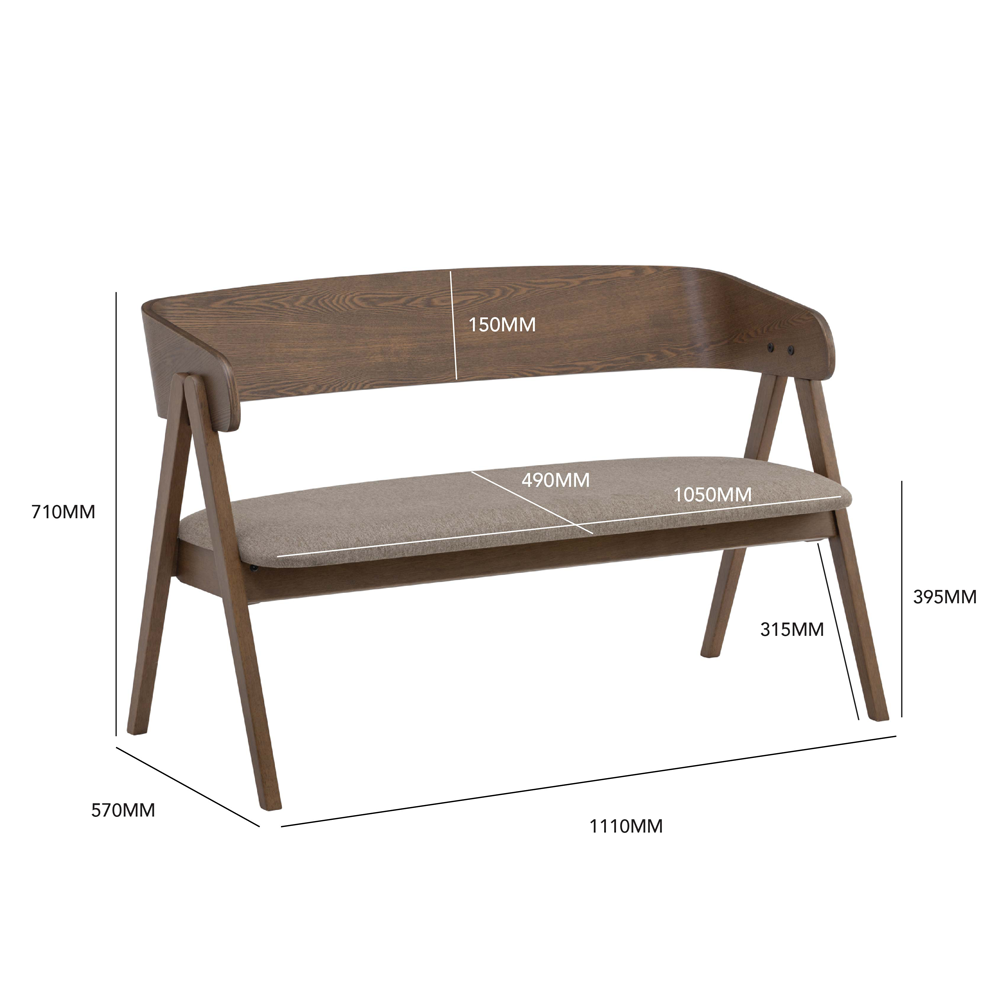 Cleo 2 Seater Lounge Chair - Modern Comfortable Sofa for Living Room, Patio & Office - Perfect for Relaxing, Entertaining & Small Spaces