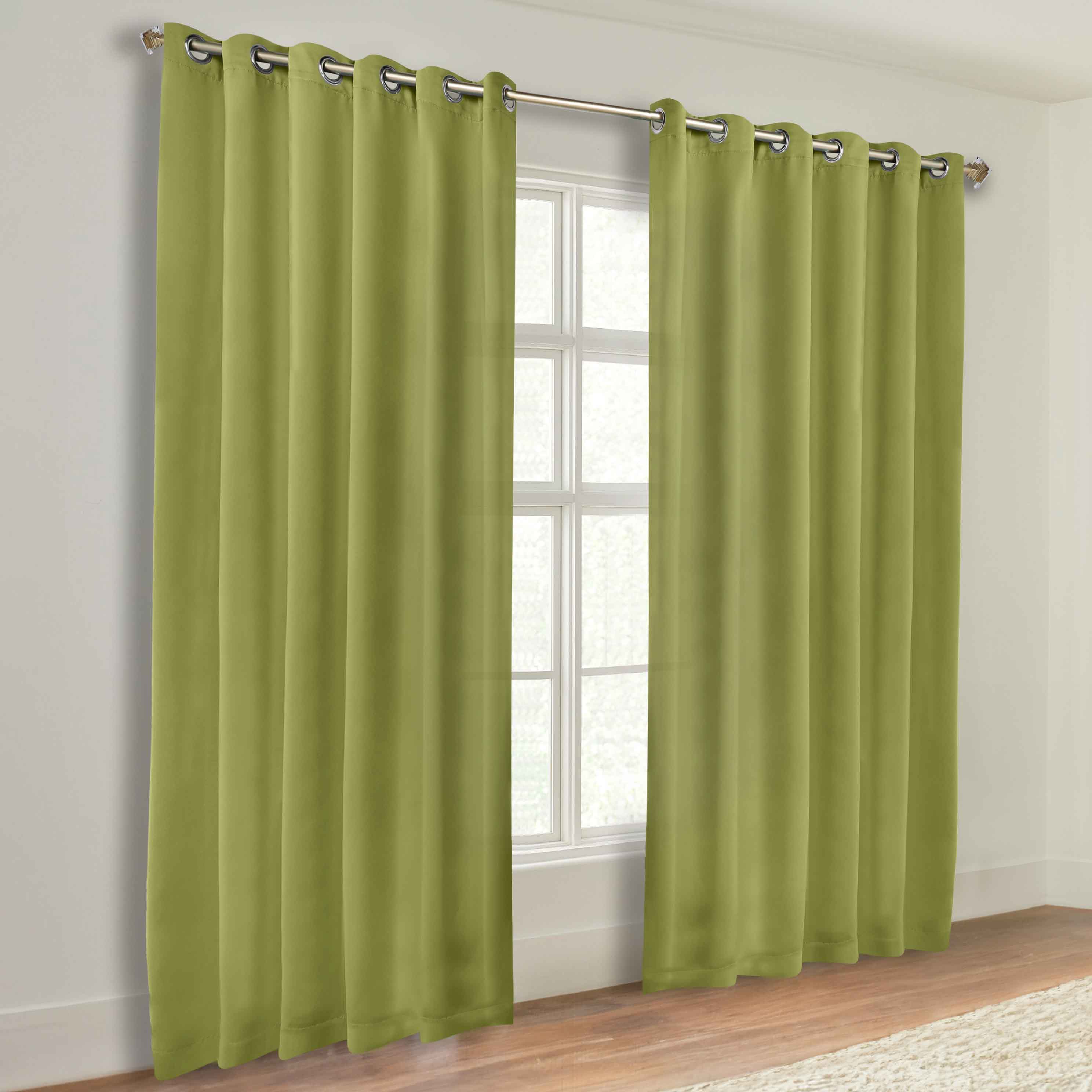 Classic Modern Solid Blackout Curtain Panels - Set of 2 for Bedroom & Living Room - Light Blocking Thermal Insulated Window Drapes for Home Decor