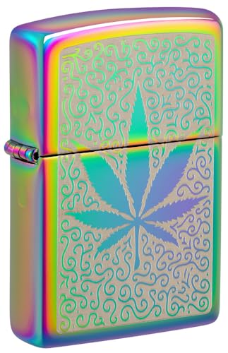 Multi Color Laser Engraved Cannabis Leaf