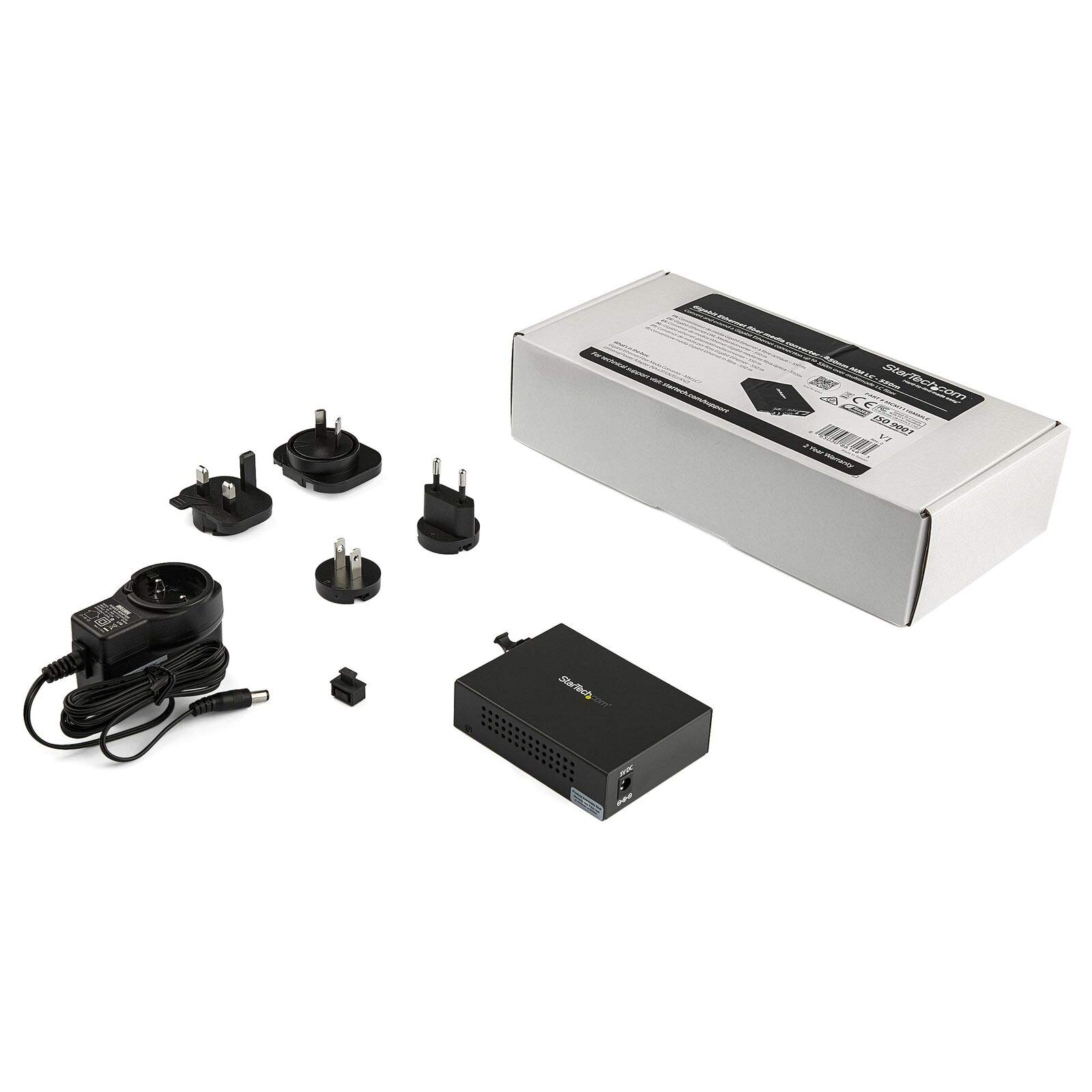 Gigabit Ethernet Fiber Media Converter - Compact 850nm Multimode LC SFP - 550m Range for High-Speed Network Connectivity in Offices, Data Centers & Smart Homes