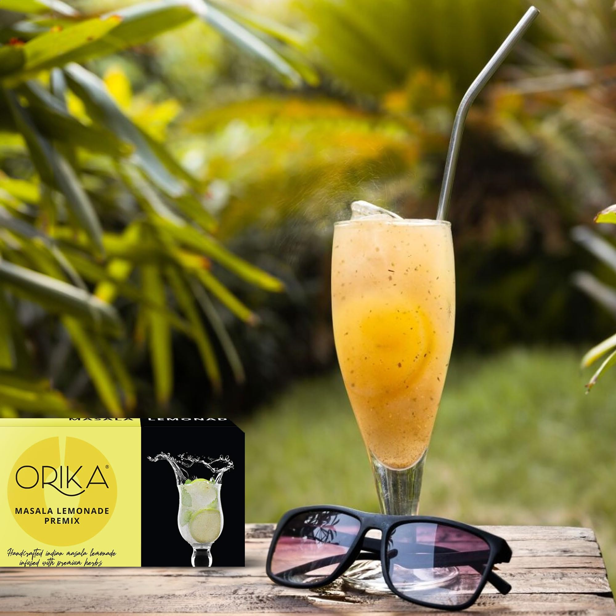 Orika Jaljeera & Masala Lemonade Instant Drink Mix Combo - 20 Sachets (10 Each Flavor) 380g | Premium Herbal Infusion | Handcrafted Refreshing Summer Beverage Powder | Perfect for Parties, Picnics & Hot Weather Hydration