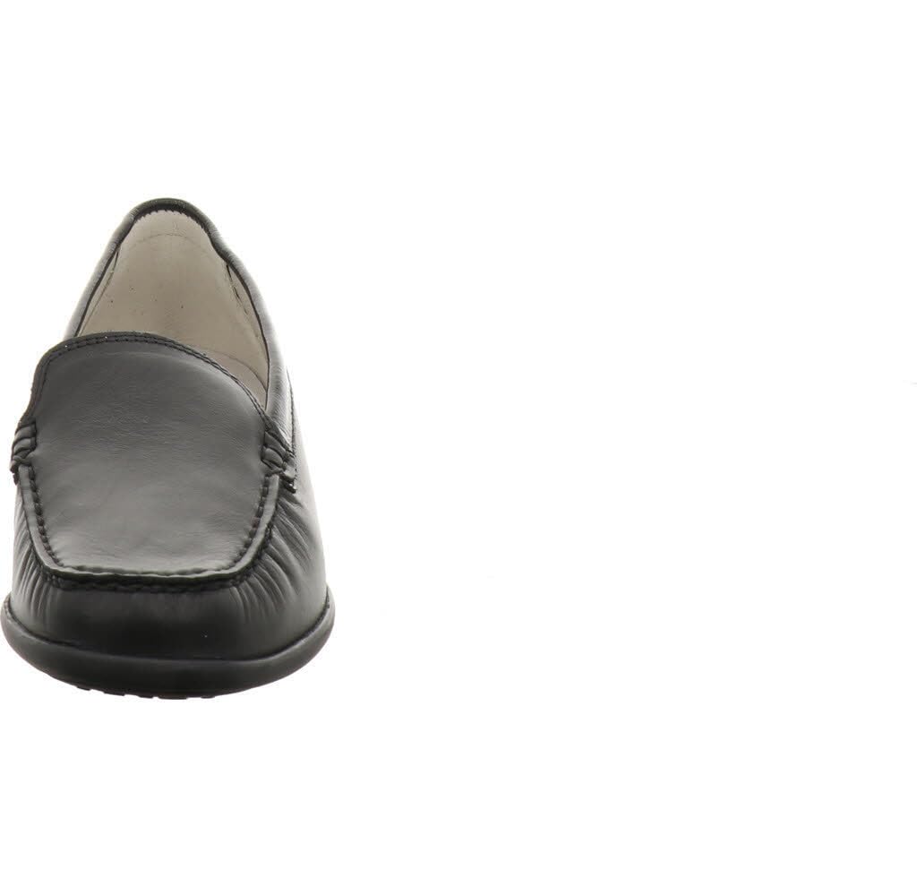Waldläufer Women's Comfortable Leather Loafers - Slip-On Casual Shoes for Work, Office & Everyday Wear