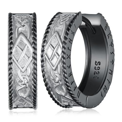 Black Hoop Earrings