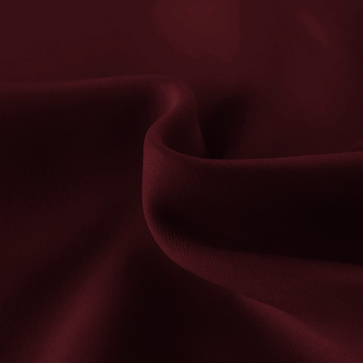 Blackout Thermal Insulated Solid Window Valance Curtains for Kitchen - Burgundy, 60 x 18 Inches, 1 Panel - Perfect for Home Decor, Privacy & Energy Efficiency