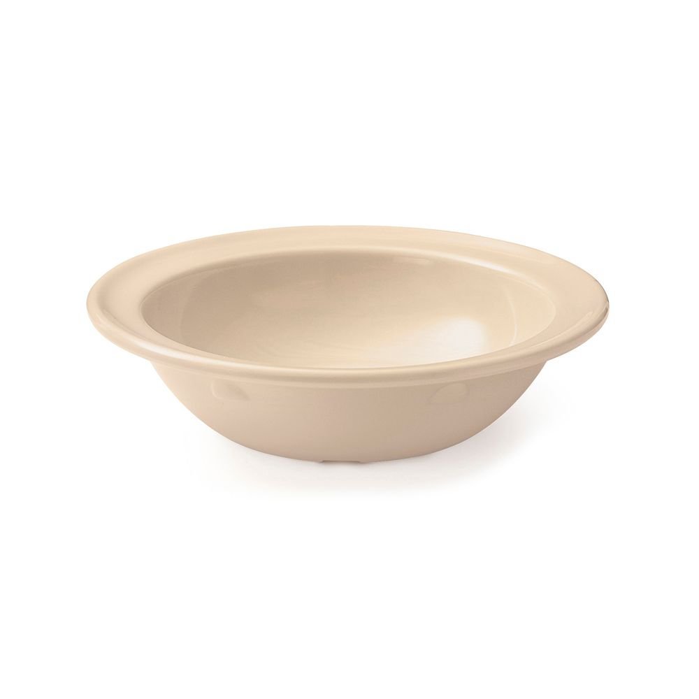 G.E.T. Supermel I Tan 5 Oz Rimmed Melamine Fruit Bowl - Durable & Lightweight Serving Dish for Fruits, Salads, Snacks - Perfect for Picnics, Parties & Everyday Kitchen Use