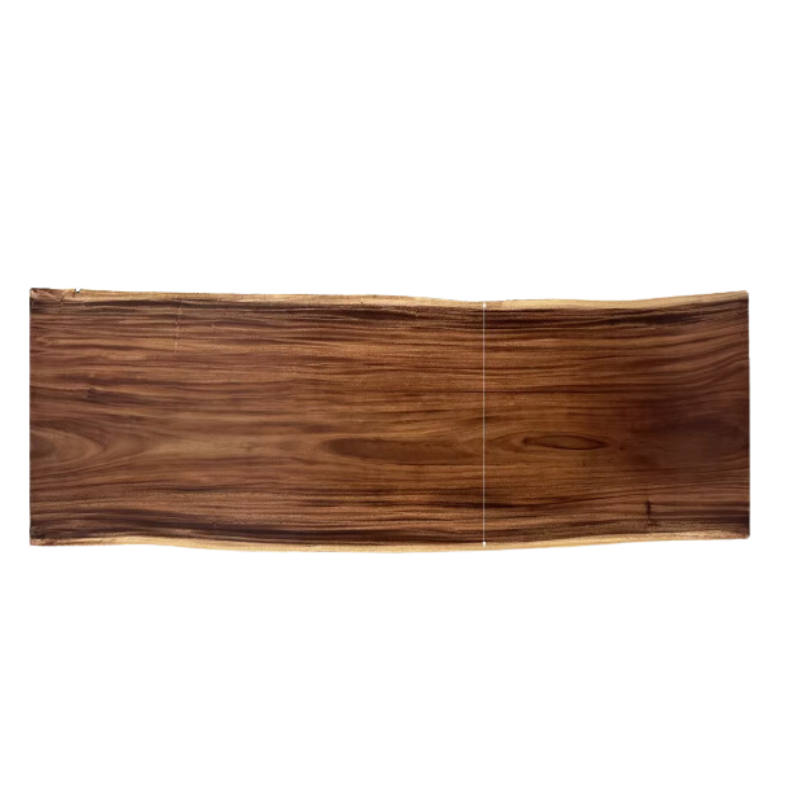 Premium Black Walnut Solid Wood Dining Table with Natural Edge - Large Top for Kitchen, Dining Room & Home Decor