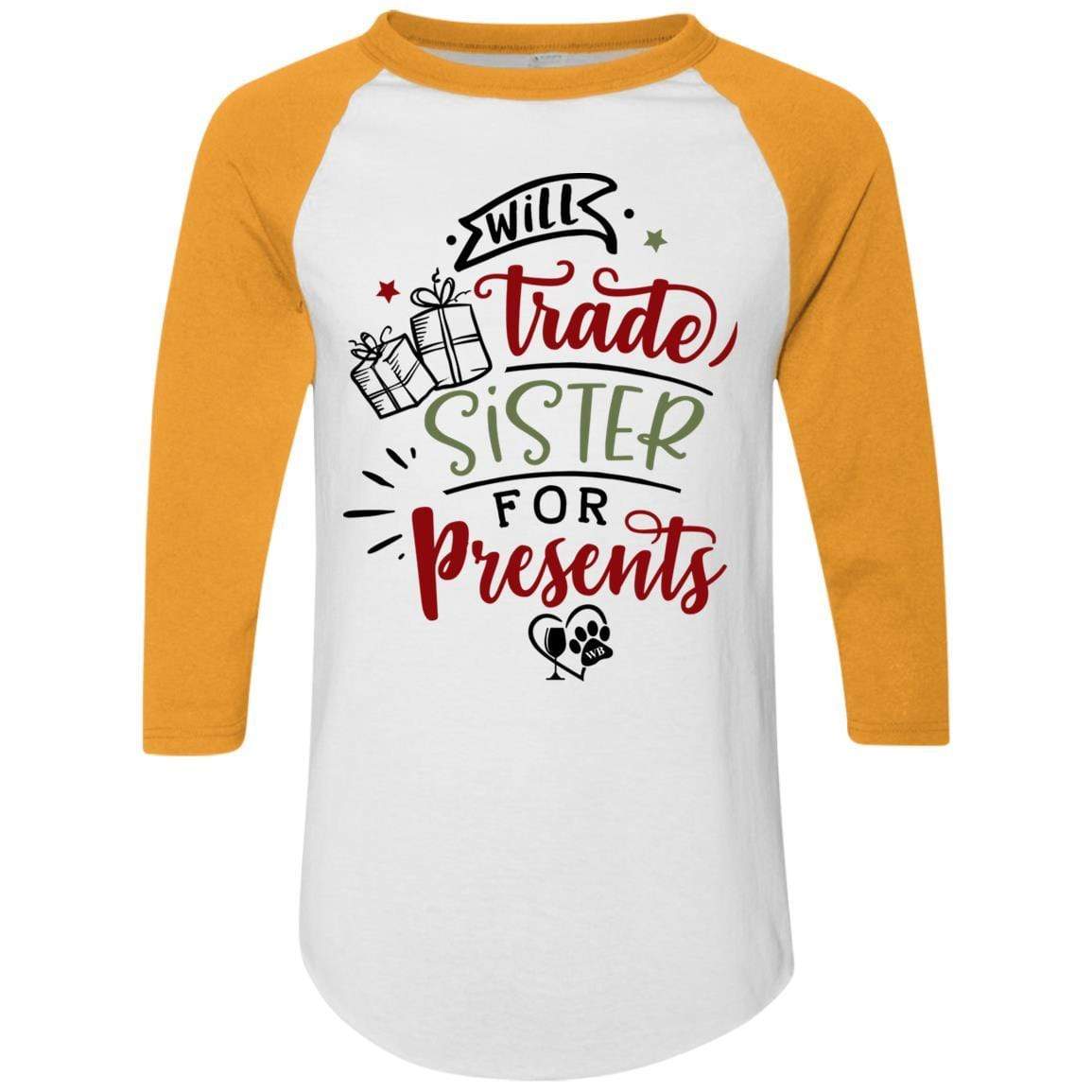 WineyBitches.Co Colorblock Raglan Jersey - Trendy Women's Baseball Tee for Casual Wear, Street Style & Night Out