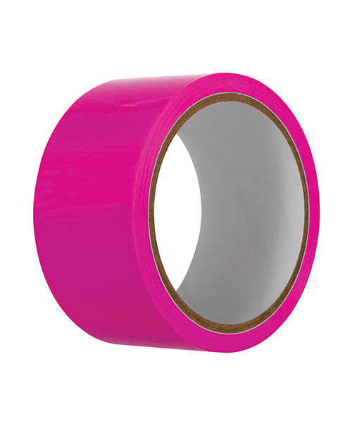 Pink Bondage Tape 65ft - Self-Adhesive Restraint Tape for BDSM, Ties & Role Play - Perfect for Couples, Spicing Up Relationships & Sensual Play