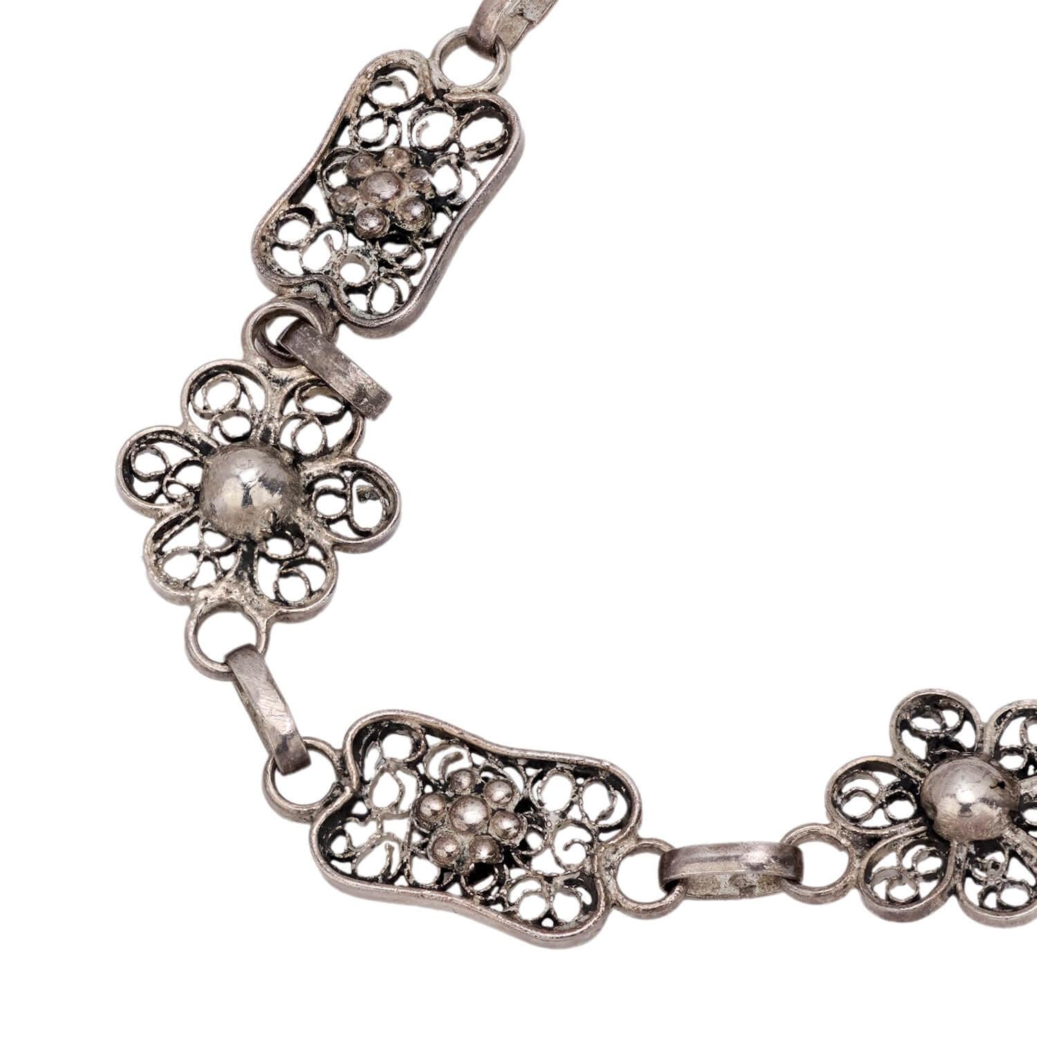 Victorian Sterling Silver 30 Inch Chain Necklace - Elegant Antique Jewelry for Women, Gift for Her, Perfect for Weddings, Parties & Special Occasions