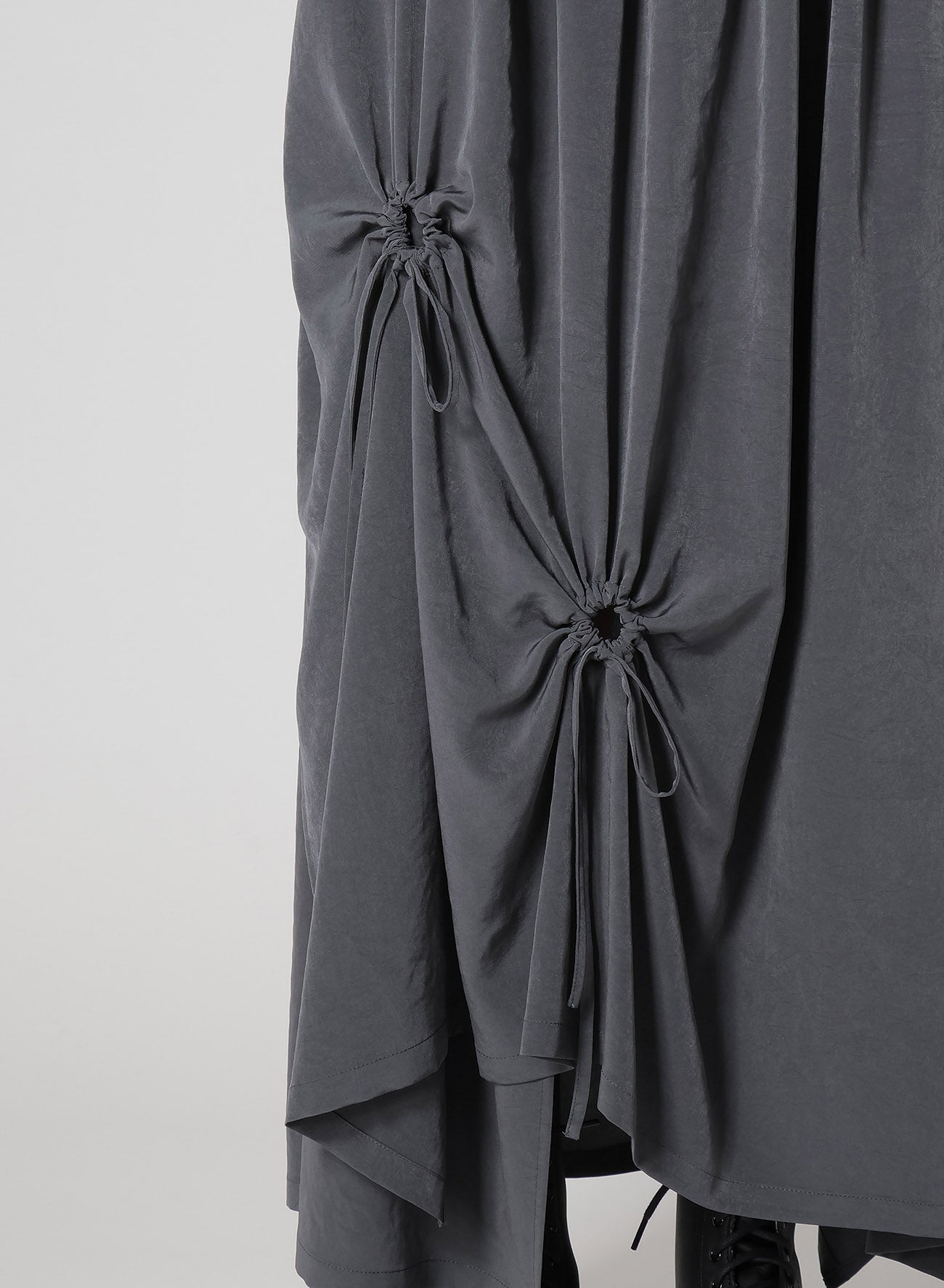 Elegant Crepe de Chine Circle Gathered Skirt - Flowy A-Line Midi Skirt for Women | Perfect for Office Wear, Cocktail Parties & Summer Outfits