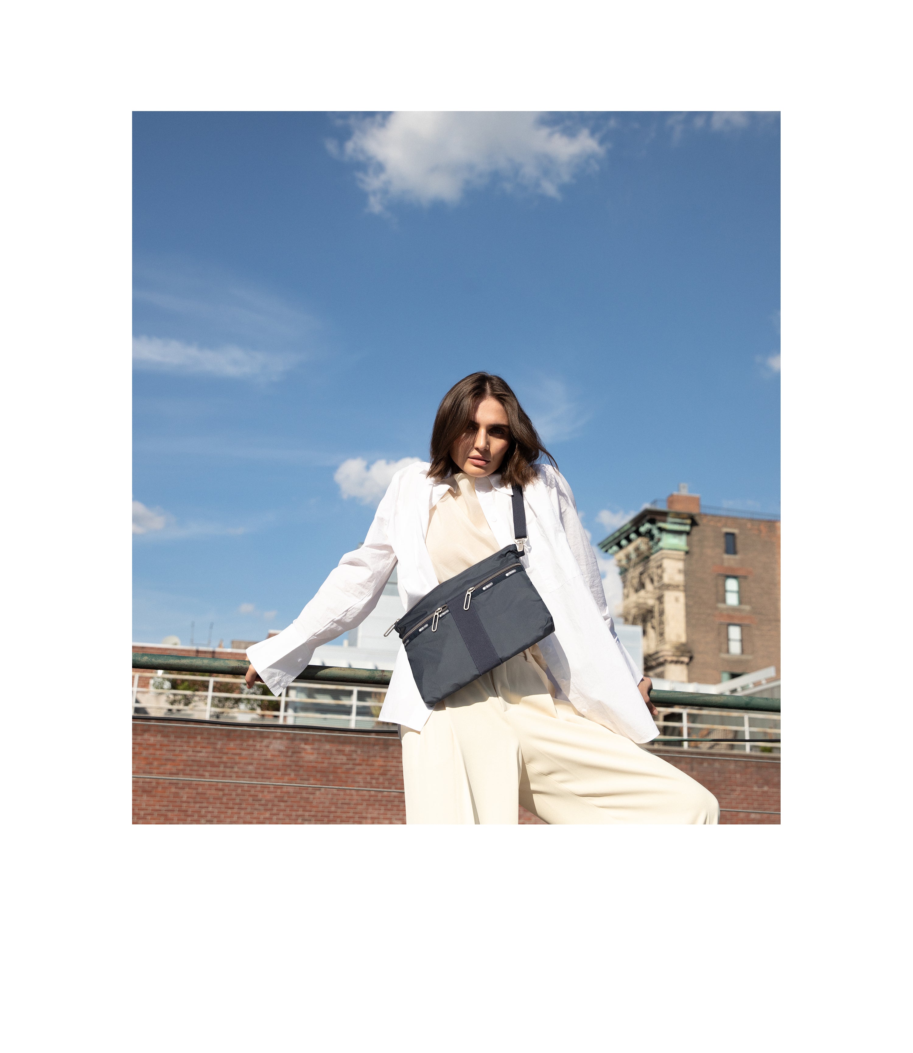 Stylish Dark Blue Crossbody Pouch Bag 2772 C355 - Perfect for Travel, Shopping & Everyday Use