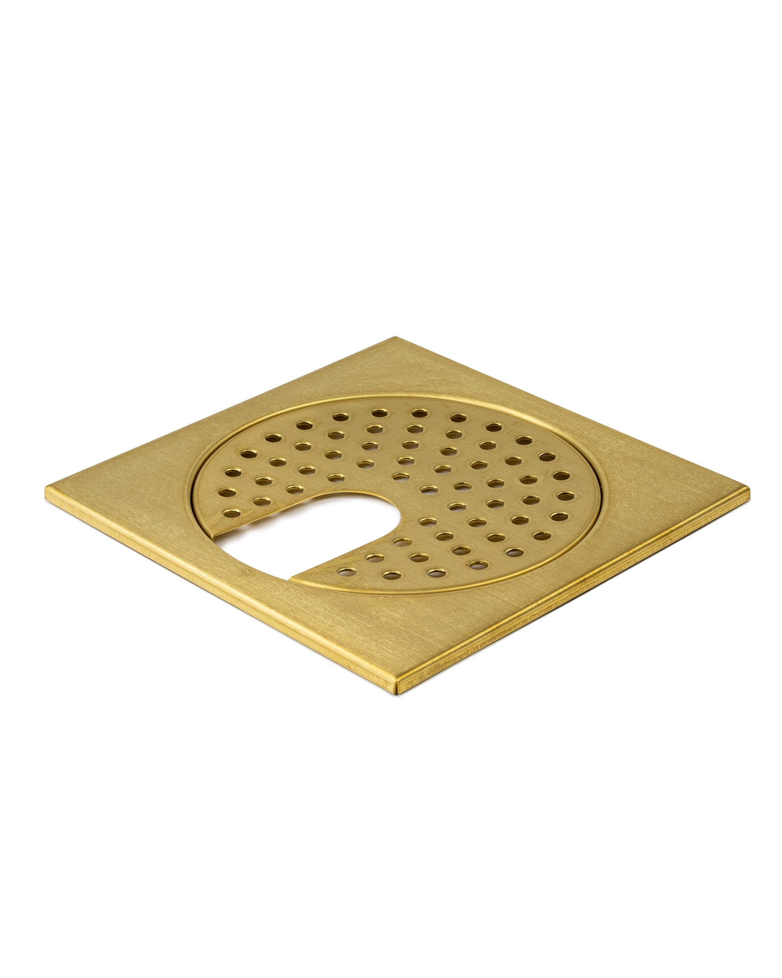 Brass Floor Drain Cover 200 x 200mm - Standard Hole Design for Bathroom, Shower & Laundry Room Water Drainage
