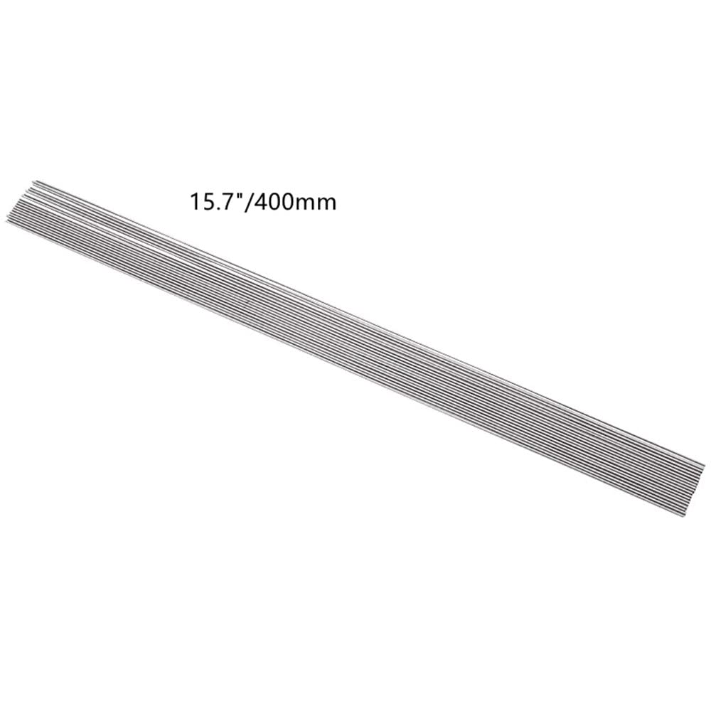 Premium 1.2mm Stainless Steel Spring Wire - Hardened Full Hard Straight Wire (400mm/15.7inch, 25pcs) for DIY Crafts, Jewelry Making & Mechanical Repairs