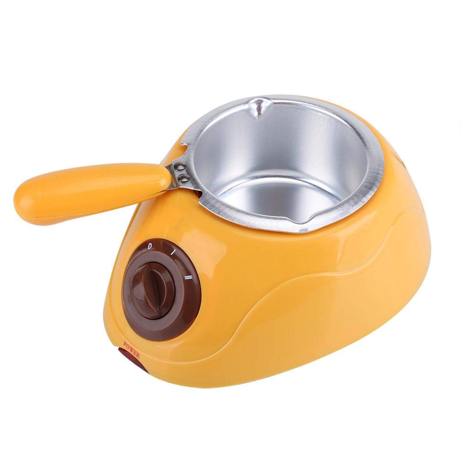 Electric Chocolate Melter Machine for Butter, Candy & Baking - Commercial & Home Use - Perfect for Cafes, Bakeries & DIY Desserts (Yellow)