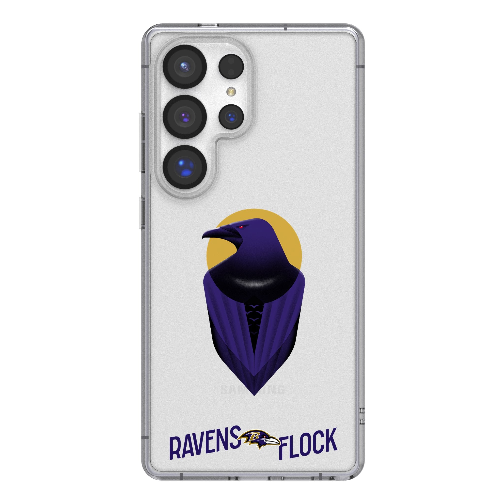 Baltimore Ravens 2024 Edition Clear Protective Phone Case for Samsung Galaxy - Perfect for Game Day & Everyday Use