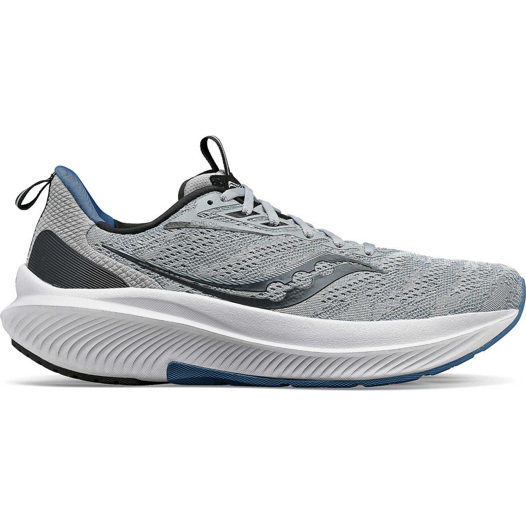 Men's Saucony Echelon 9 Running Shoes - Fossil/Murk Color - Size 12 2E Wide - Perfect for Jogging, Gym Workouts & Daily Comfort Walking