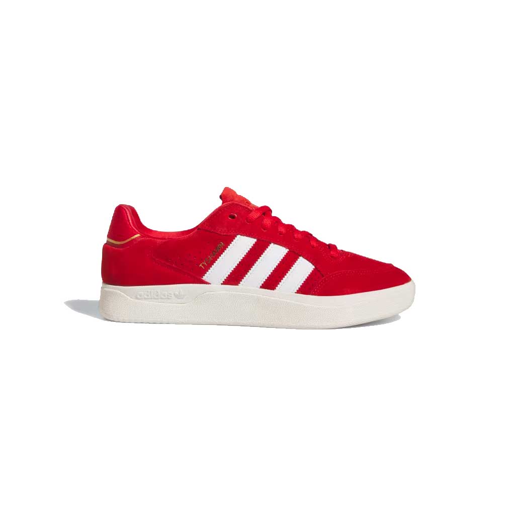 Adidas Tyshawn Low Sneakers - Better Scarlet/Cloud White/Chalk White - Men's Casual Shoes for Walking, Running & Streetwear Fashion