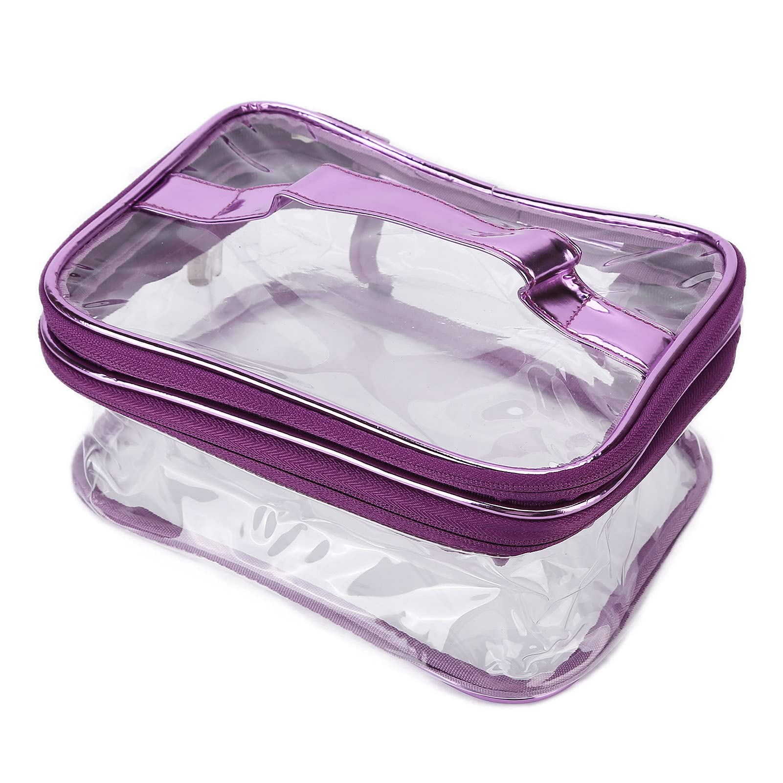 Clear Travel Toiletry Bag for Makeup & Cosmetics - Portable Waterproof Organizer with Transparent Design | Perfect for Air Travel, Gym, Camping & Daily Storage