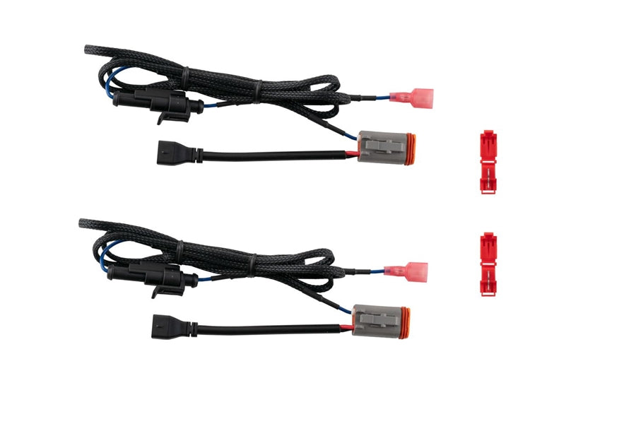 Diode Dynamics Deutsch DT Adapter Wires with Backlight Tap - Pair for LED Light Bars & Off-Road Lighting - Perfect for Trucks, Jeeps & ATVs