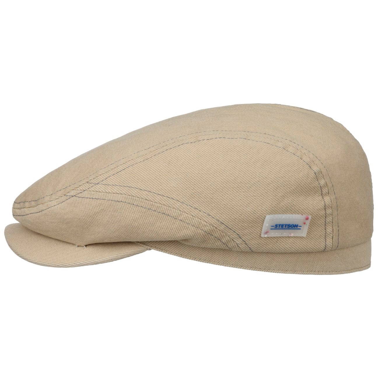 Stetson Sustainable Cotton Driver Flat Cap for Men - Eco-Friendly Fashion Hat for Casual Wear, Outdoor Activities & Travel